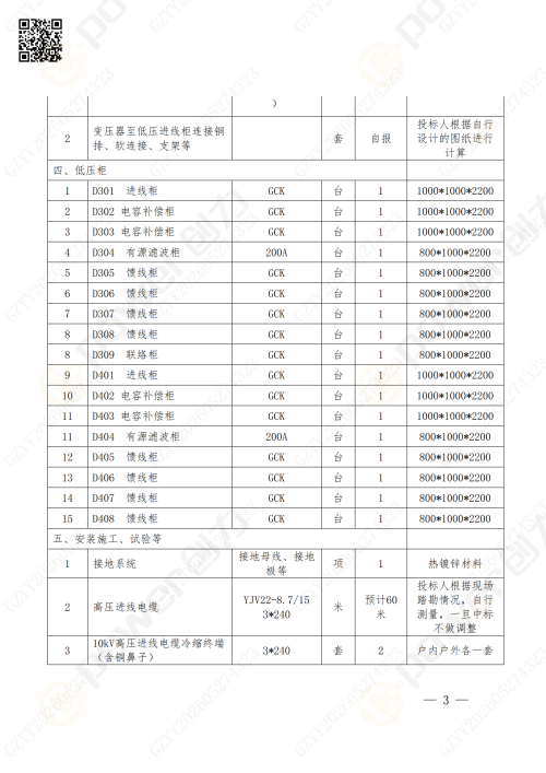 關于蘇創技改10KV變電所增容項目的招標公告(圖3)